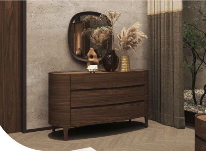 Braune Designer-Kommode im modernen Stil mit Stauraum Schlafzimmermöbel